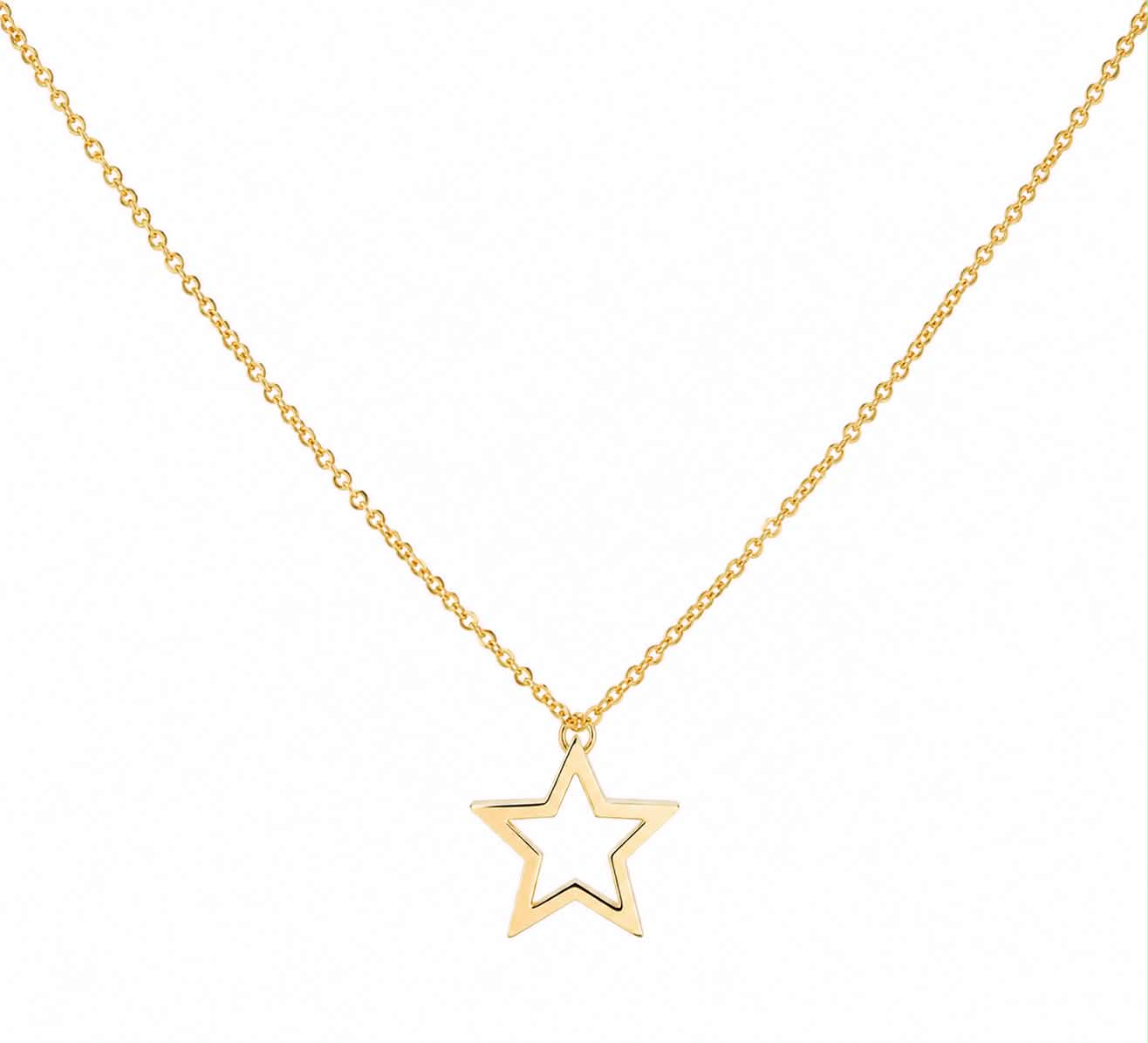 Gold Star Pendant Necklace