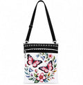 Pink Butterfly Floral Crossbody Phone Bag Lightweight Travel Purse