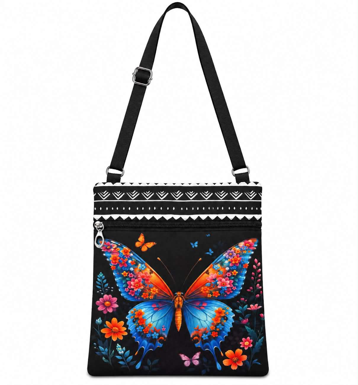 Floral Butterfly Crossbody Bag