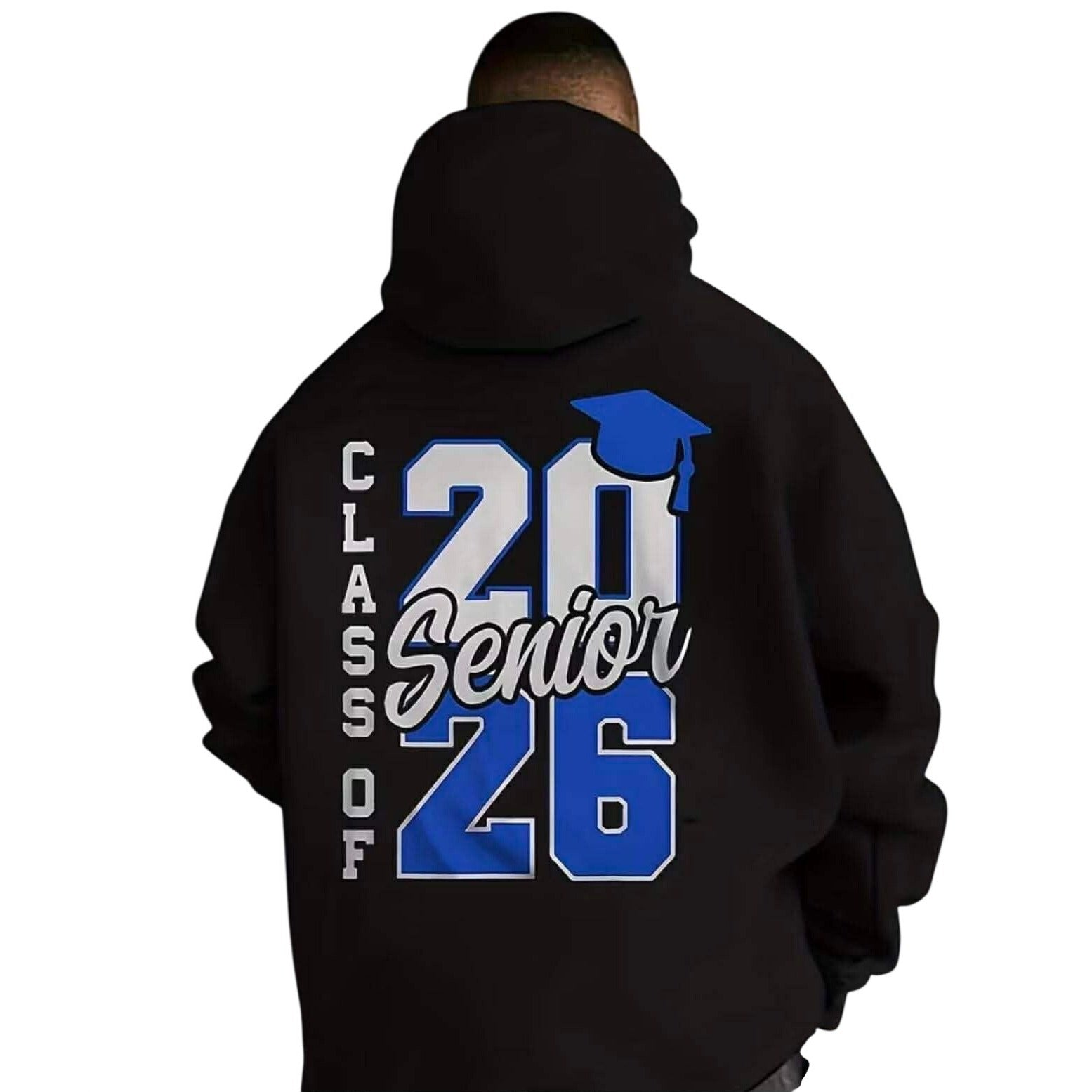 Men Boys Class of 26 Graduation Hooded Sweatshirt