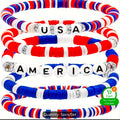 USA Patriotic Bracelet Set