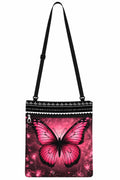 Pink Butterfly Crossbody Phone Bag
