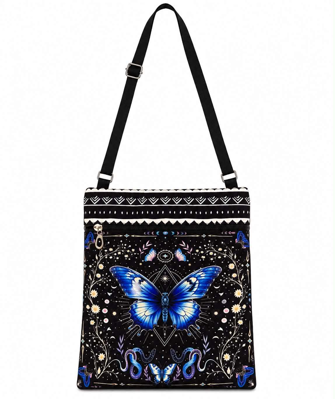 Blue Butterfly Mystical Crossbody Bag