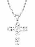 Wear Your Faith Amazing Grace Silver Necklace