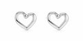 Heart Hollow 1cm Earrings