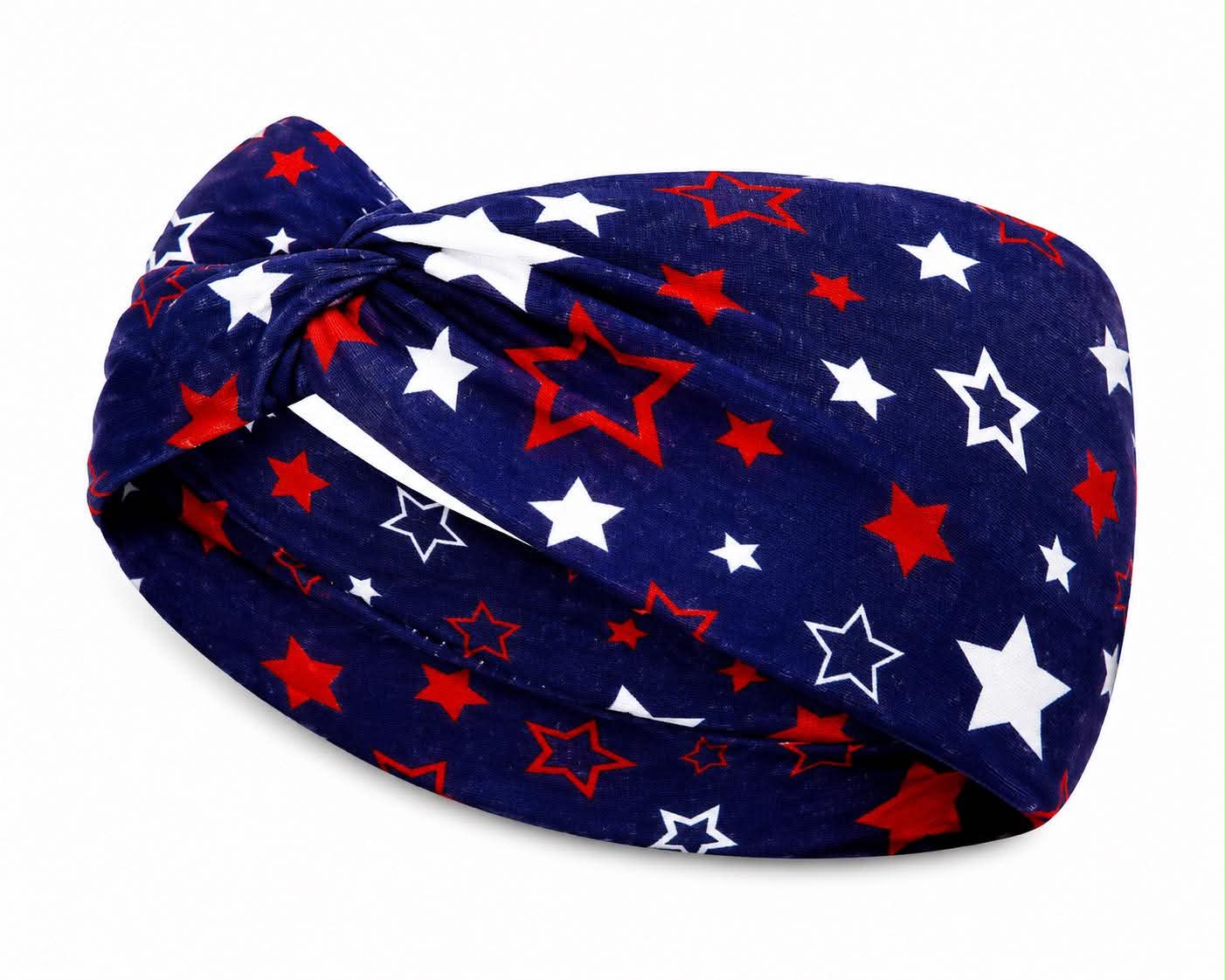 Patriotic Headbands for Women American Flag Hair Accessories for Fourth of July