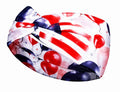 Patriotic Headbands for Women – Red, White, and Blue Twist Headbands, American Flag Hair Accessories for Fourth of July