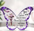 Butterfly acrylic purple home decor