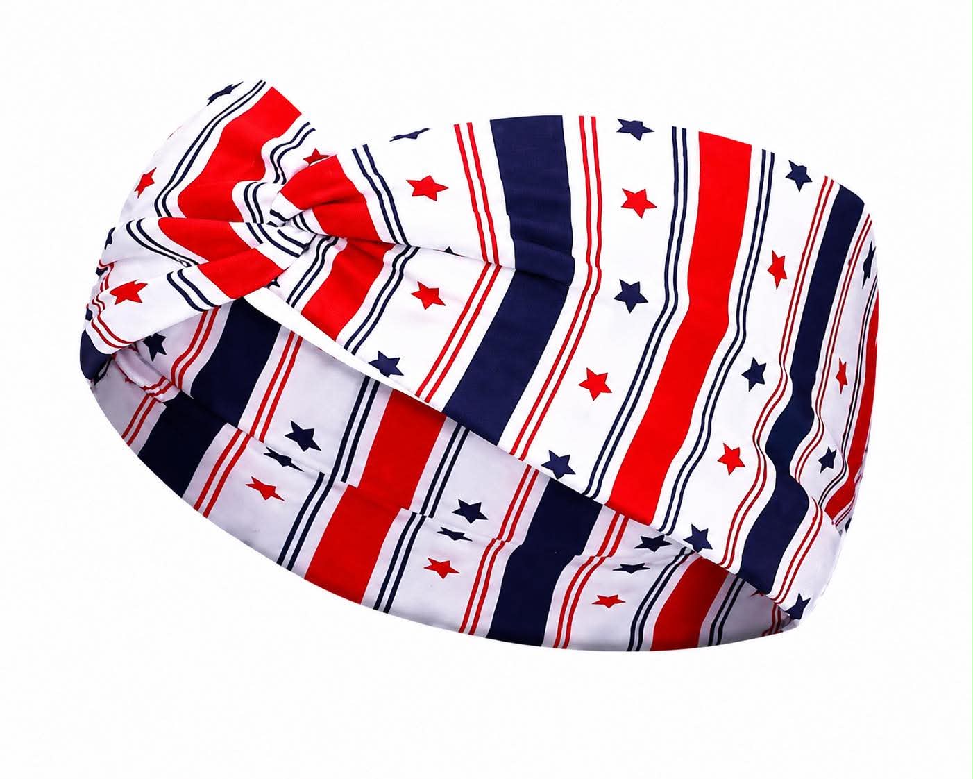 Patriotic Headbands for Women American Flag Hair Accessories for Fourth of July