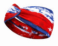 Patriotic Headbands for Women Twist Headbands, American Flag Hair Accessories for Fourth of July