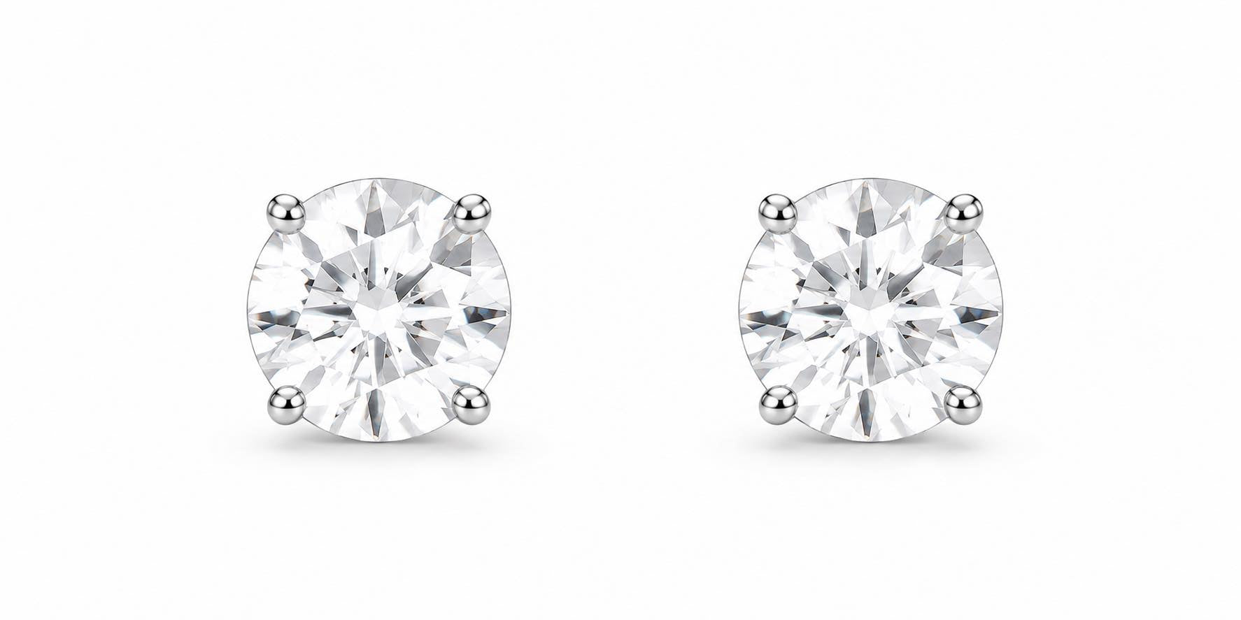 Cyrstal Cubic Zirconia Stud 0.8cm Earrings