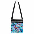 Butterfly Crossbody Bag for Women Adjustable Shoulder Purse with Zipper Pocket, Lightweight Travel Bag, Colorful Butterfly Print