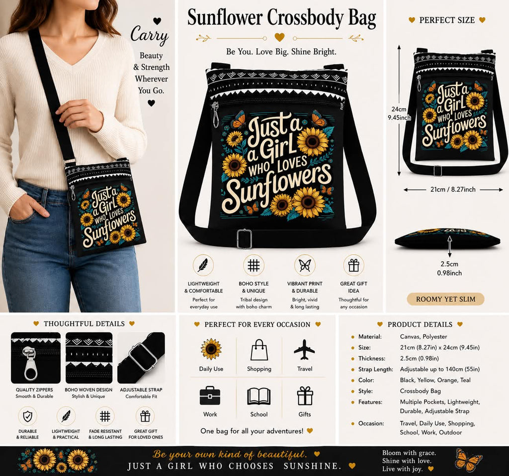 Sun flower Crossbody Bag