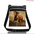 Small Crossbody Purse Running Horse