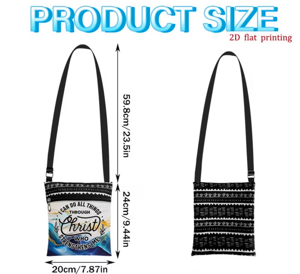Christian Crossbody Bag I Can Do All Things Through Christ
