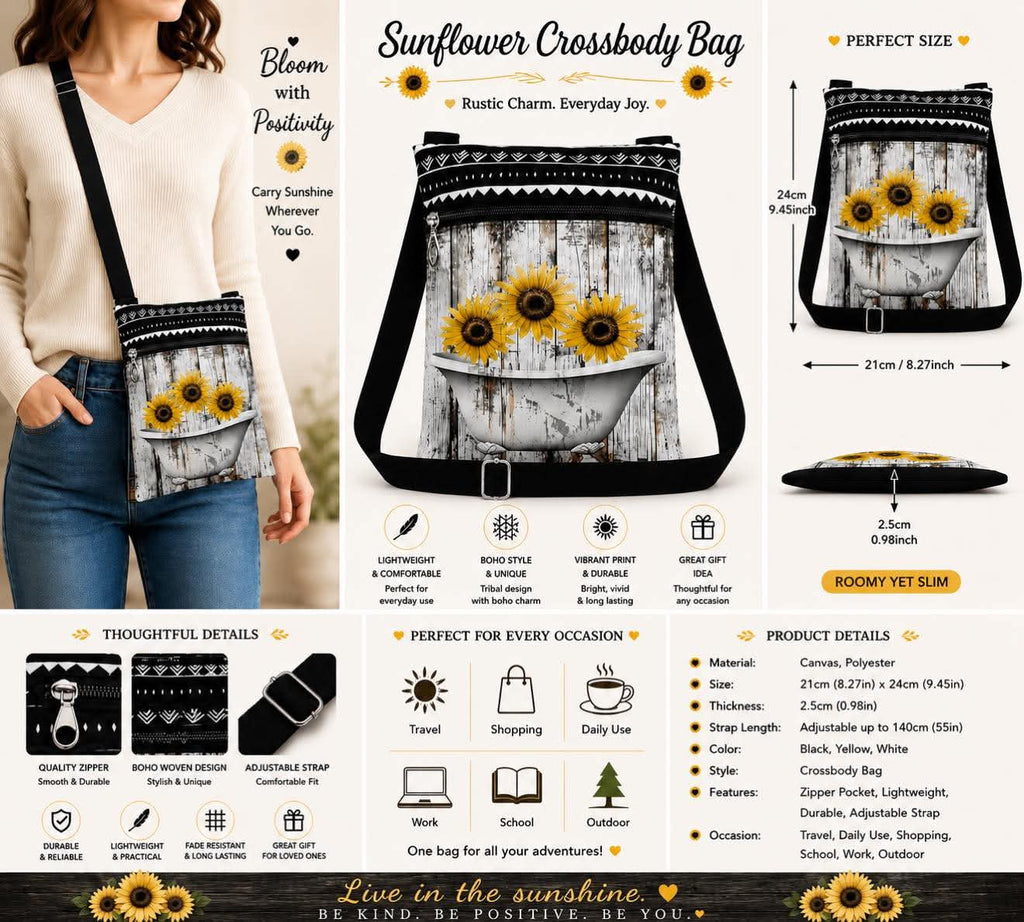 Sunflower Crossbody Bag