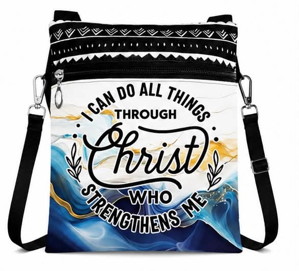 Christian Crossbody Bag I Can Do All Things Through Christ