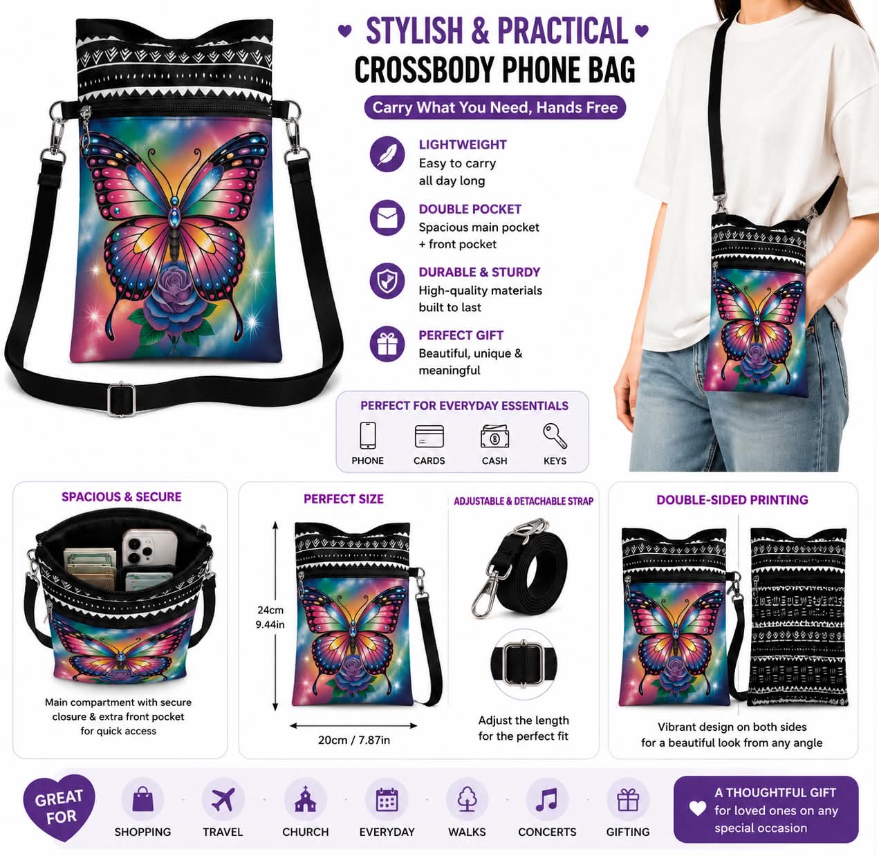 Stylish & Practical Crossbody Phone Bag