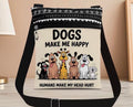 Dogs Make Me Happy Crossbody Bag
