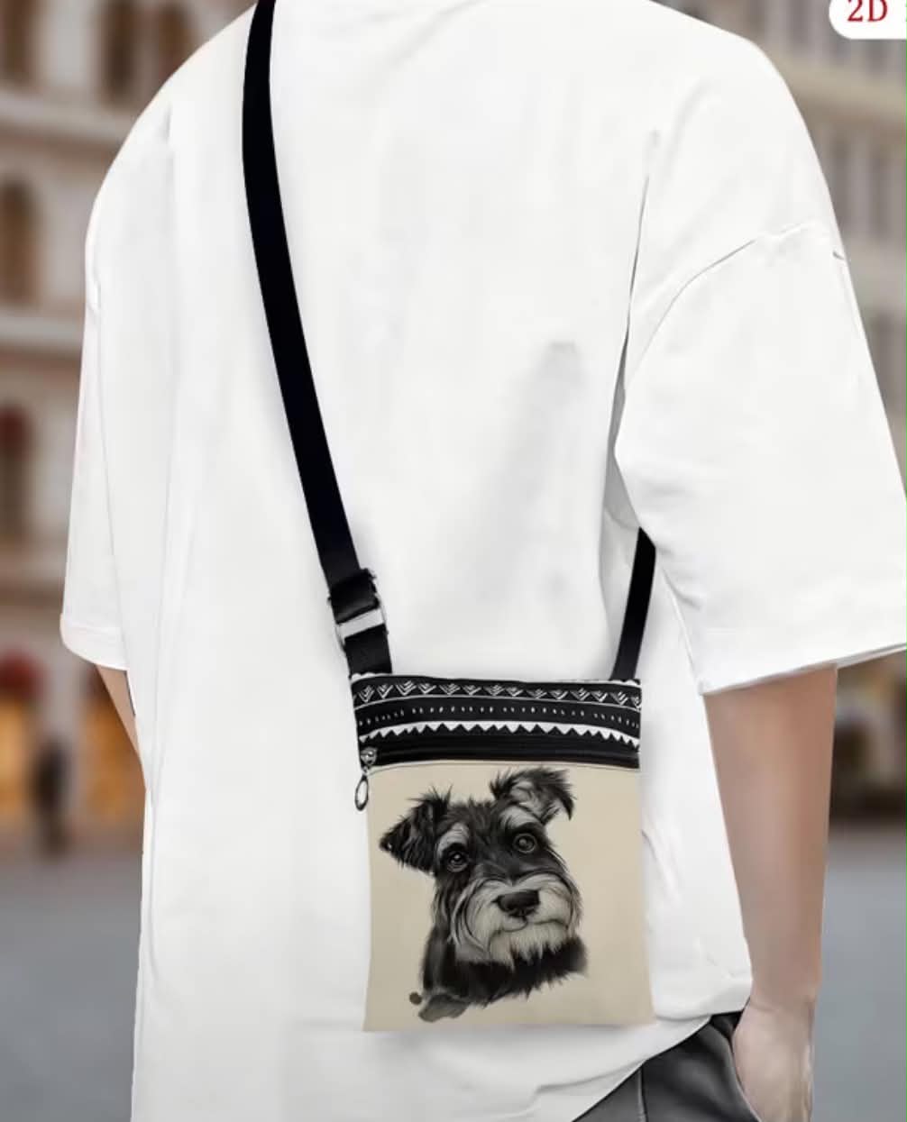 Schnauzer Crossbody Bag
