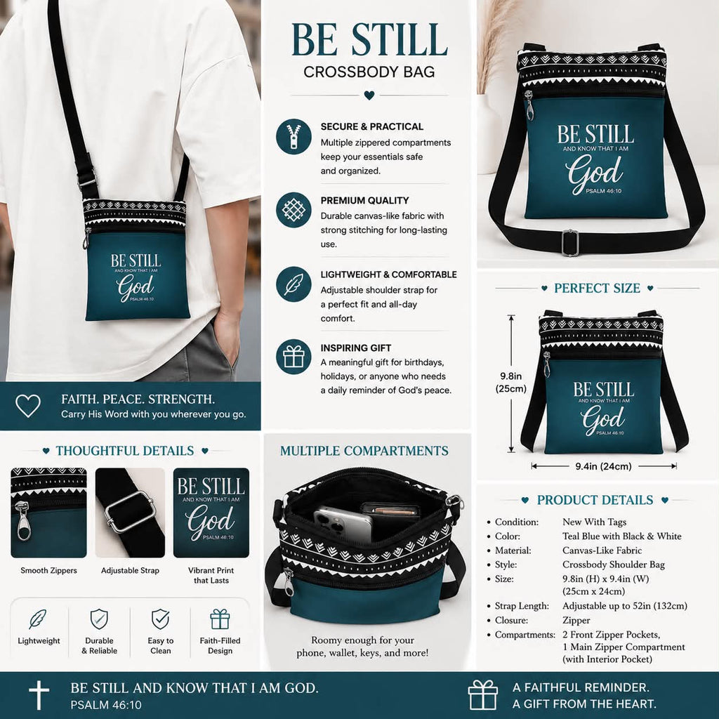 Be Still God Crossbody Bag