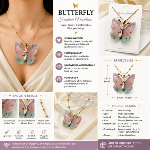 Butterfly Fashion Necklace