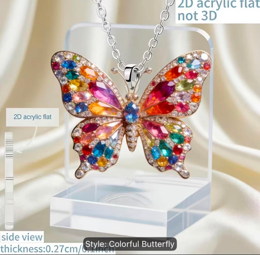 Colorful Butterfly Necklace
