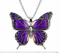 Purple Butterfly Necklace