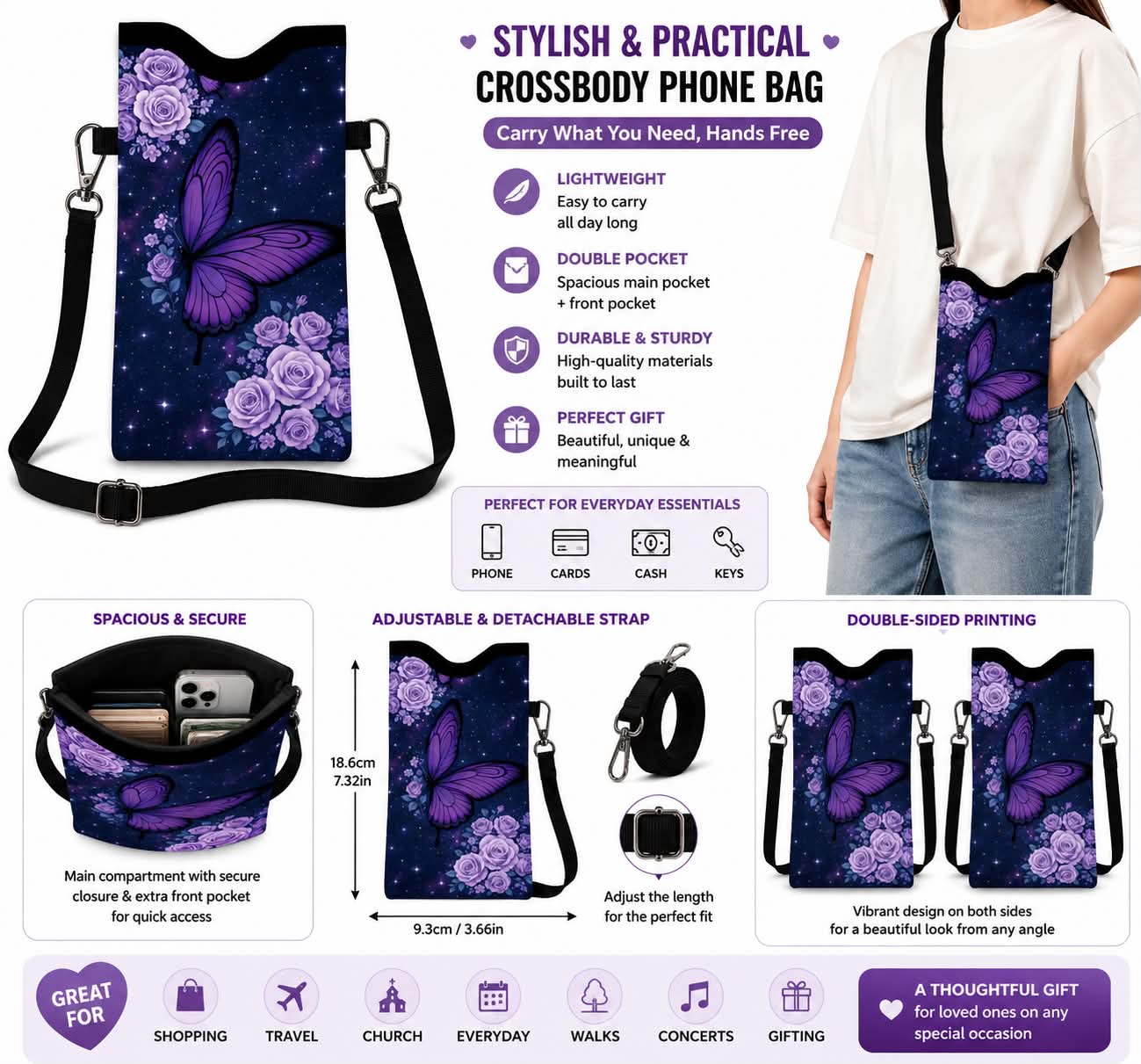 Stylish & Practical Crossbody Phone Bag