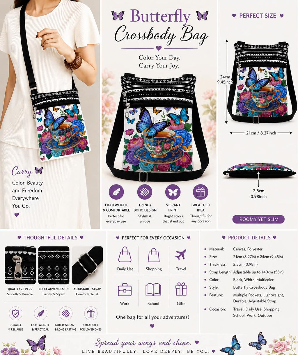 Butterfly Crossbody Bag