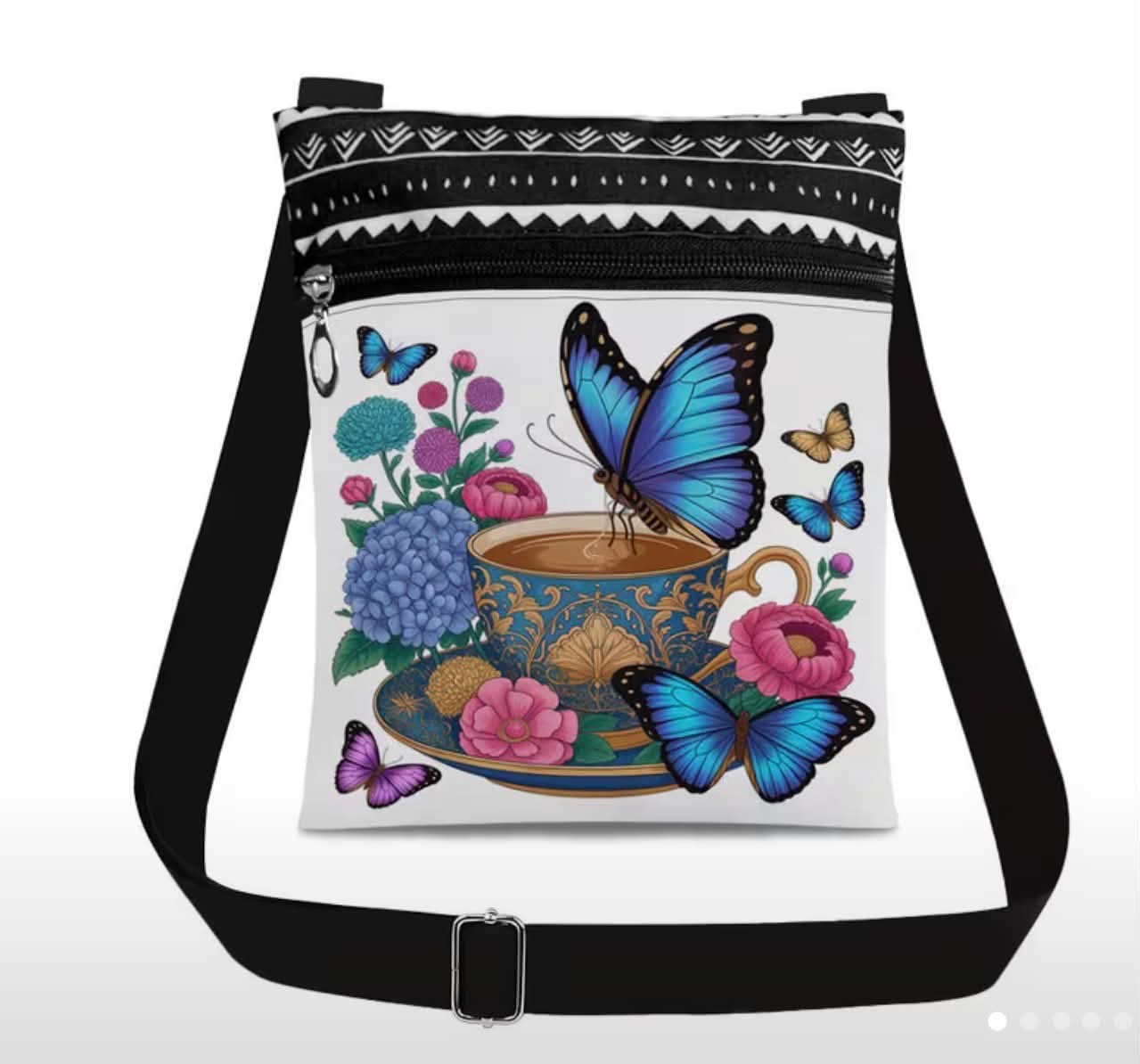 Butterfly & Bloom Crossbody Bag