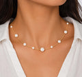 Pearl Beaded Layered Necklace