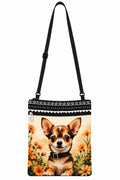 Chihuahua Floral Crossbody Phone Bag