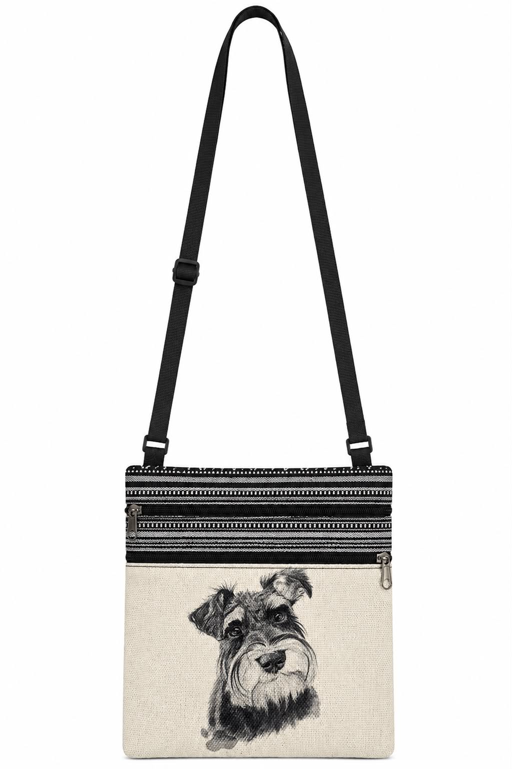 Schnauzer Dog Crossbody Phone Bag