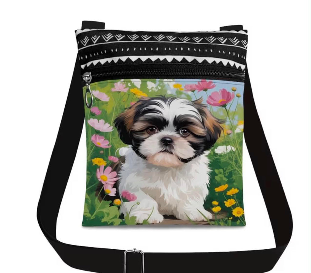 Shih Tzu Puppy Crossbody Bag