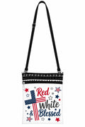Red And Blessed Cross Star Crossbody Bag