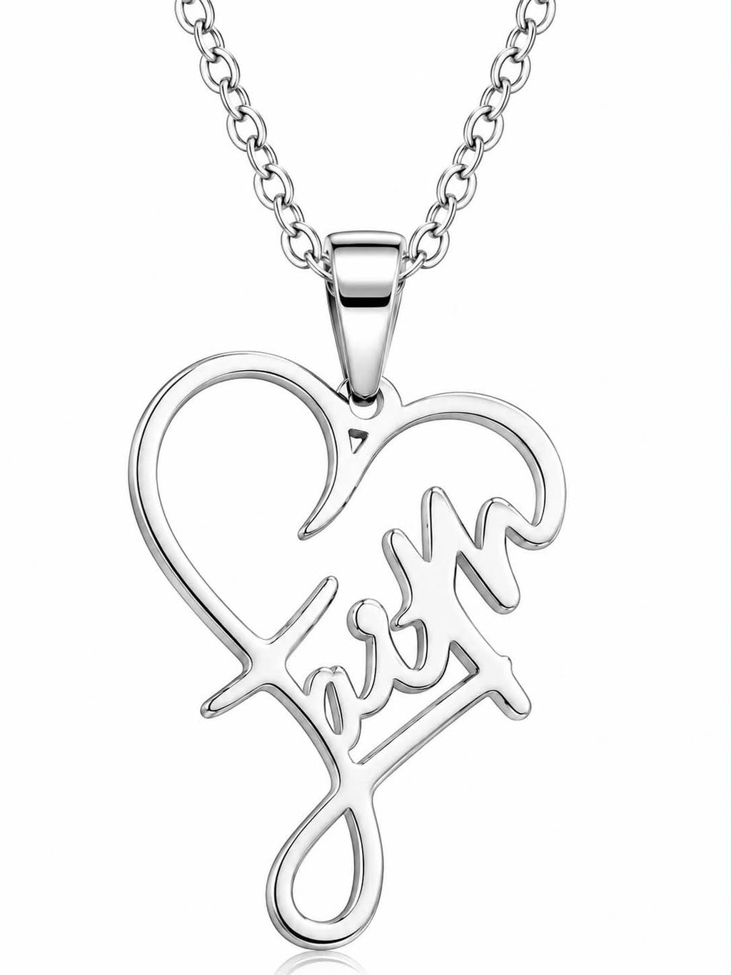 Faith In Every Moment Silver Necklacecklace