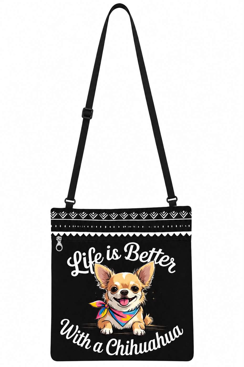Life Is Better With a Chihuahua Crossbody Phone Bag