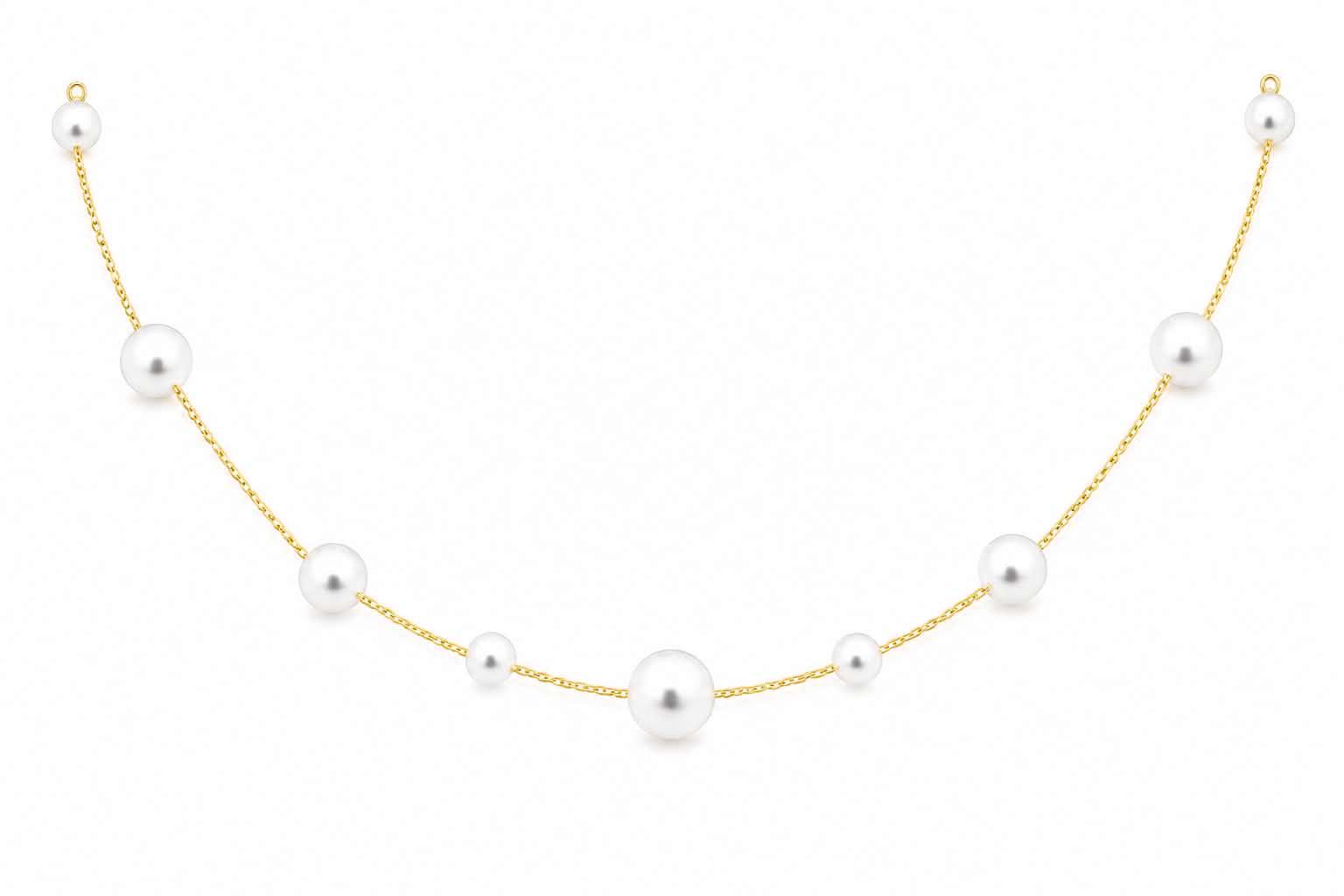 Pearl Beaded Layered Necklace