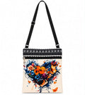 Floral Heart Crossbody Bag