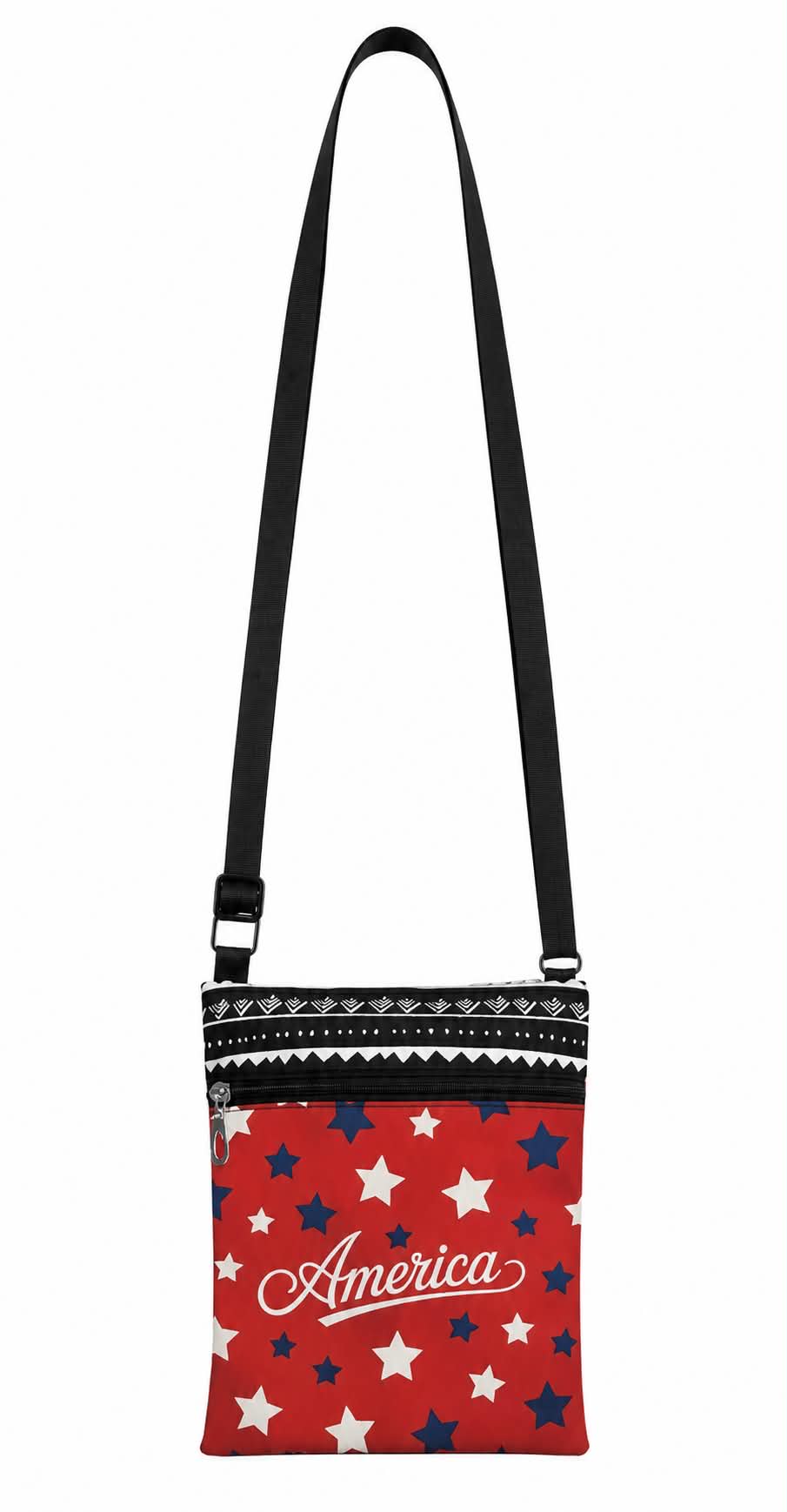 America Crossbody Phone Bag Patriotic Travel Purse
