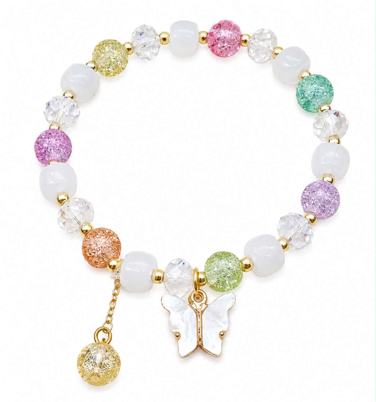 Pastel Butterfly Charm Bracelet