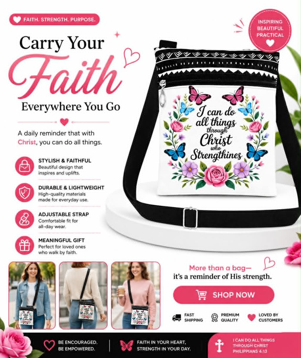 Carry Your Faith Crossbody Phone Bag
