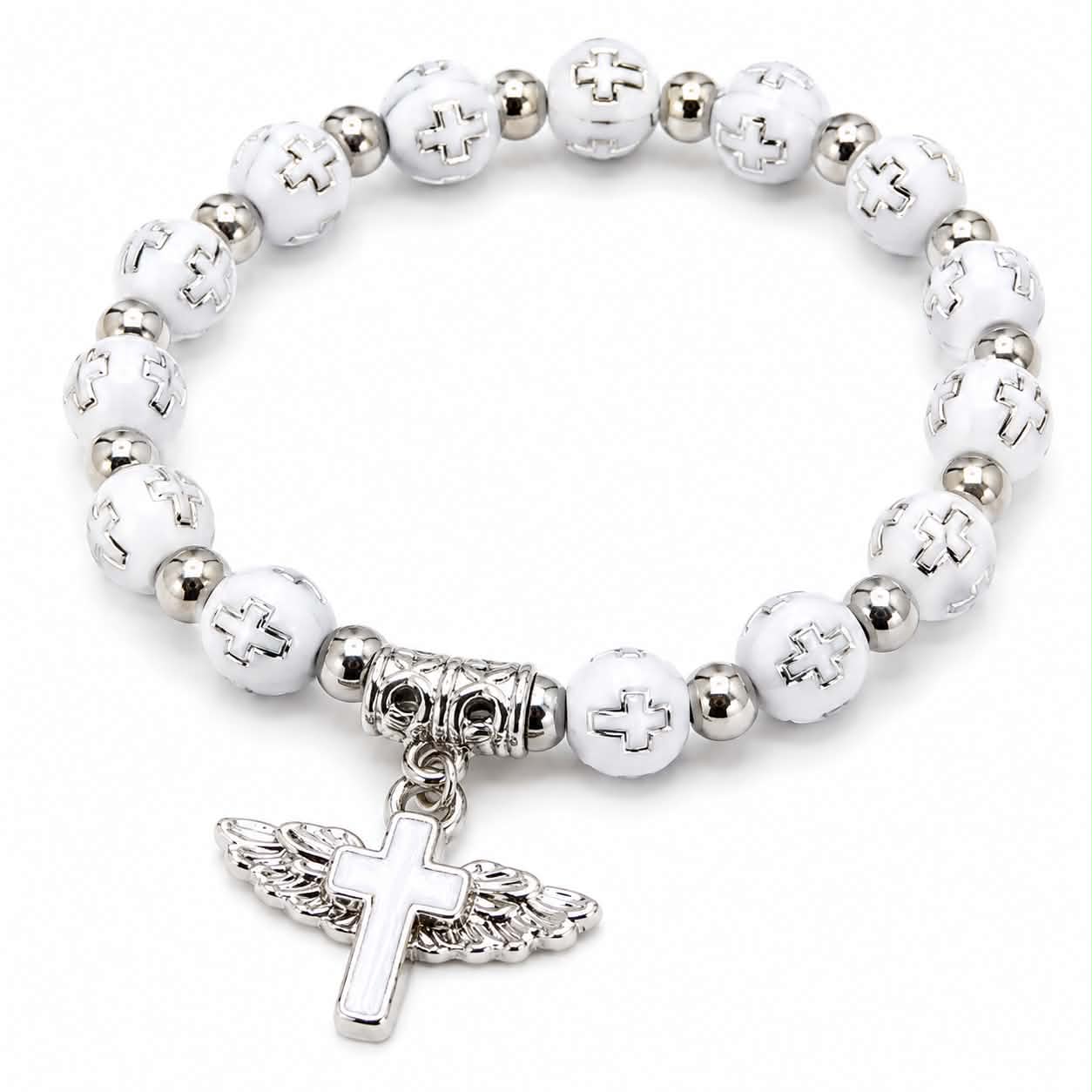 Faith-Inspired Cross Charm Bracelet