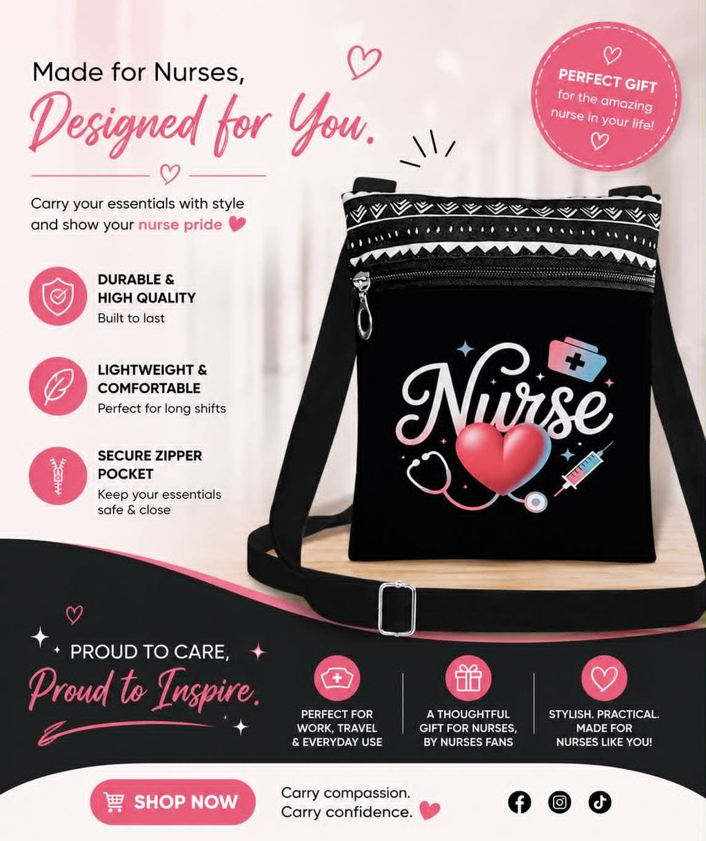 Made For Nurses Designed For You Crossbody Phone Bag