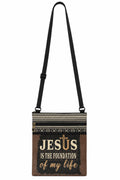 Jesus Is the Foundation of My Life Crossbody Bag