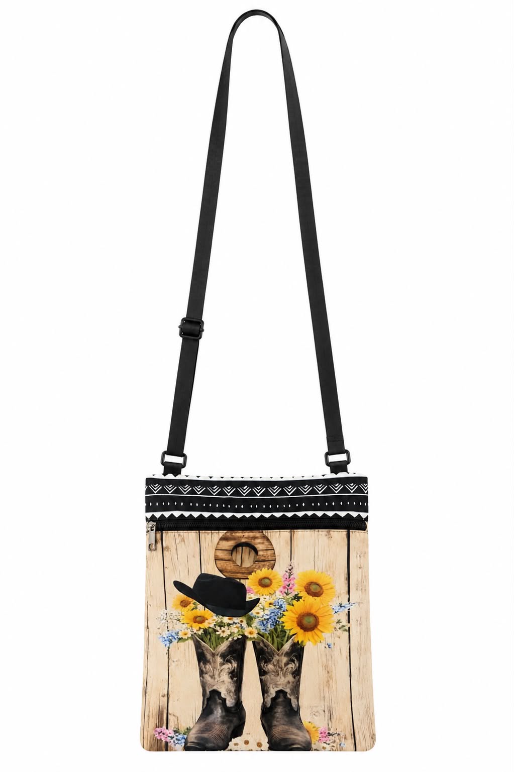 Sunflower Boots Crossbody Bag