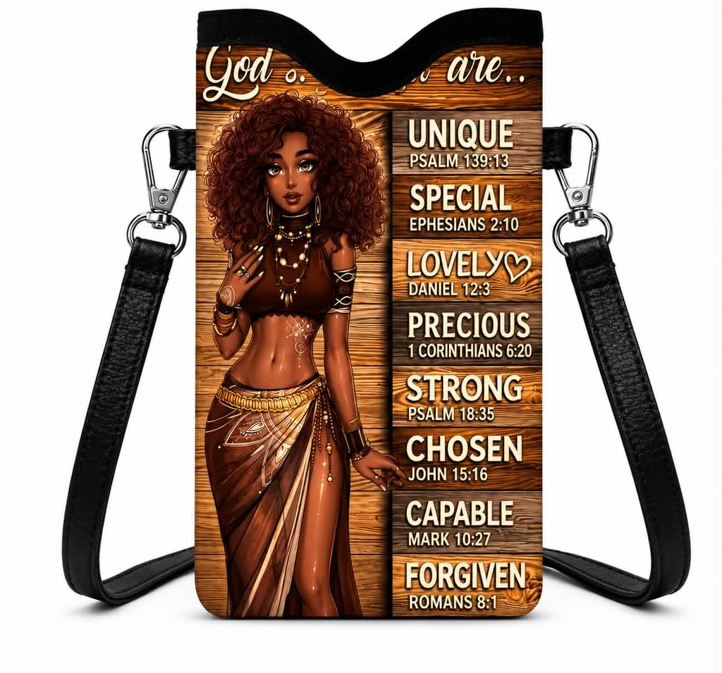 Faith Every step Brown Crossbody Phone Bag