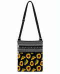 Sunflower Crossbody Phone Bag Bright Floral Travel Purse