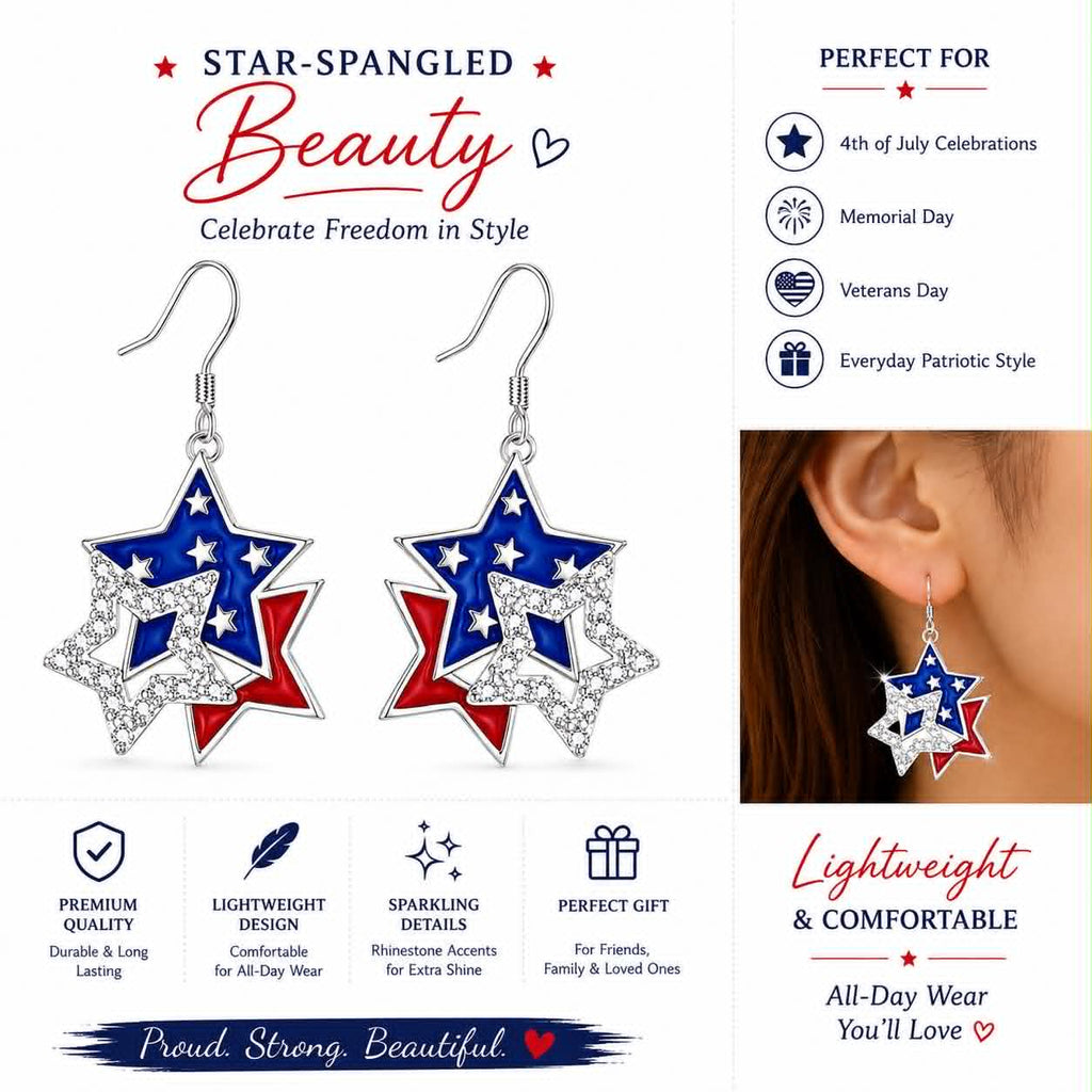 Star Spangled Beautyn Earrings